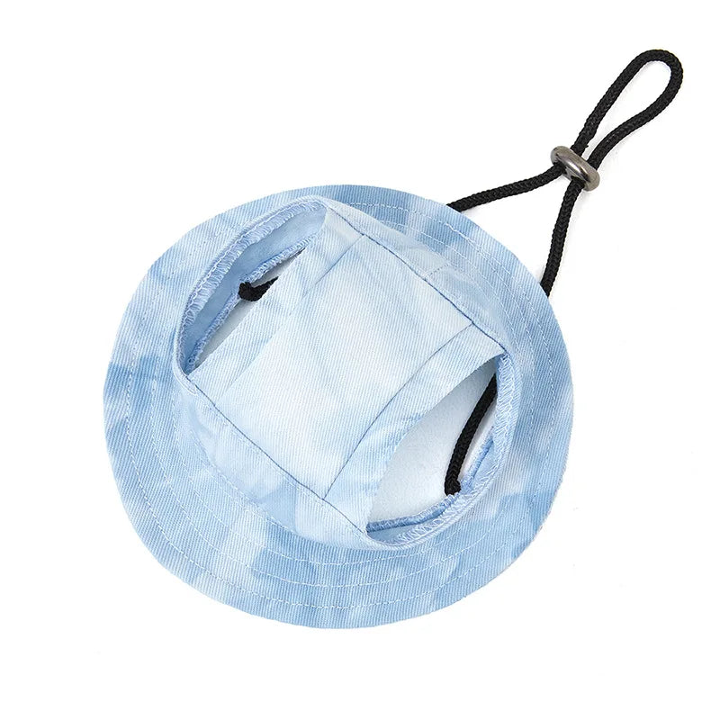Round-brim dog bucket hat in six colours