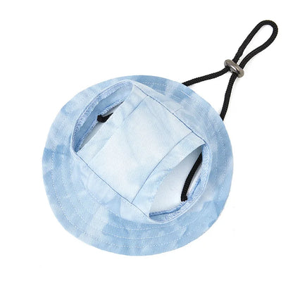 Round-brim dog bucket hat in six colours