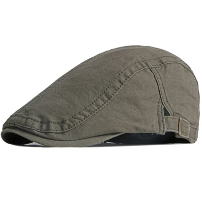 Sheffield Cotton Artist Beret in Army Green