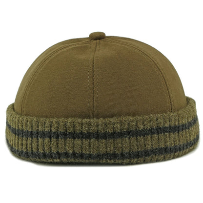 Anchorage Knitted Trapper Beanie in Army Green