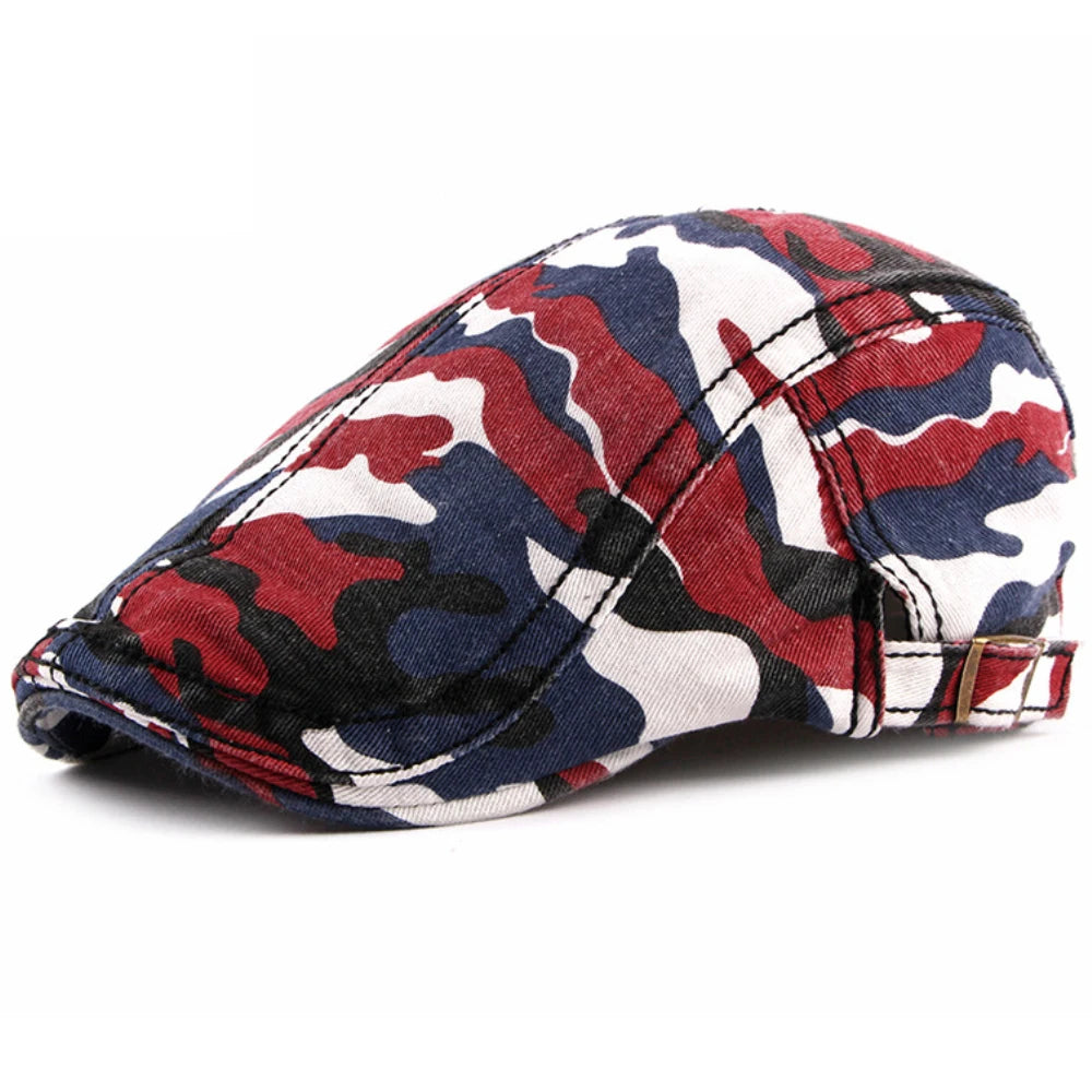 Hereford Print Artist Beret in Red