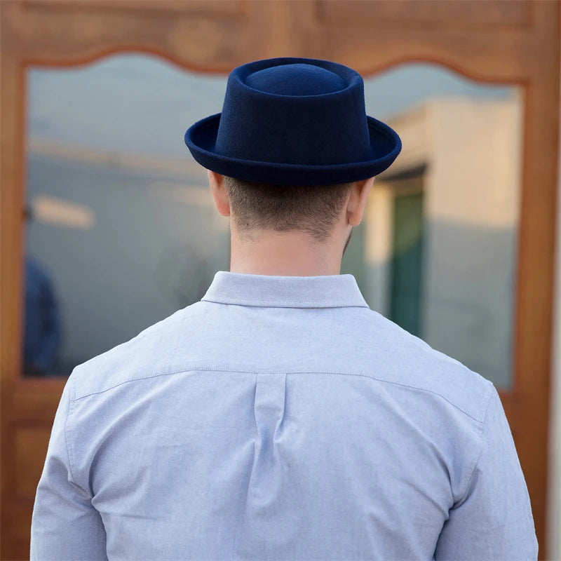 Paris Noir Wool Felt Pork Pie Hat | Urban Caps