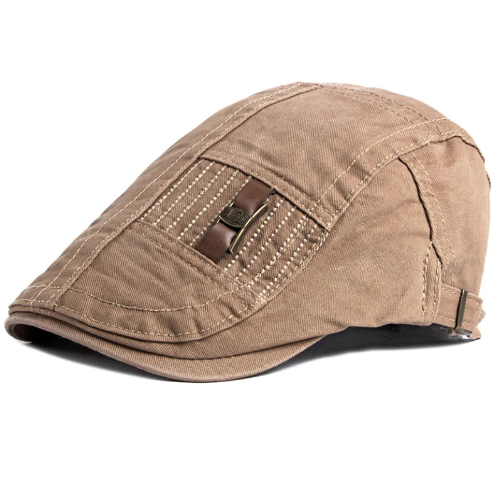 Buxton Cotton Ivy Cap in Khaki