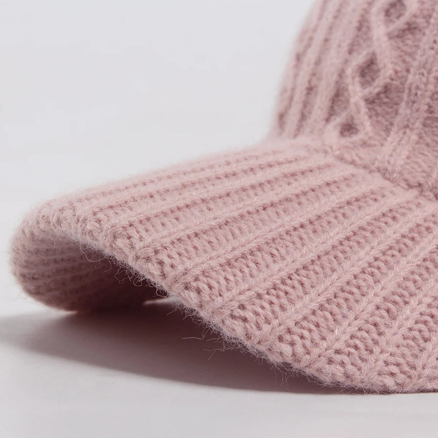 Knitted Warm Baseball Cap | Autumn Winter Sports Cap | Urban Caps NZ
