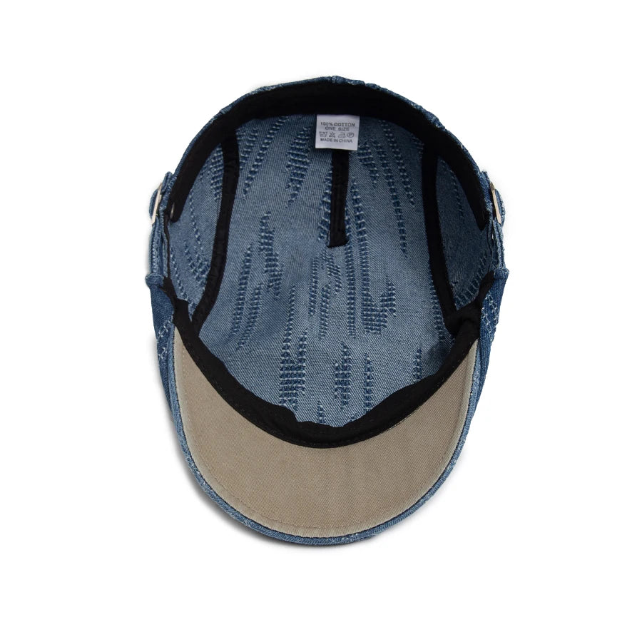 Plaid Cotton Ivy Cap | Country Heritage Flat Cap | Urban Caps NZ