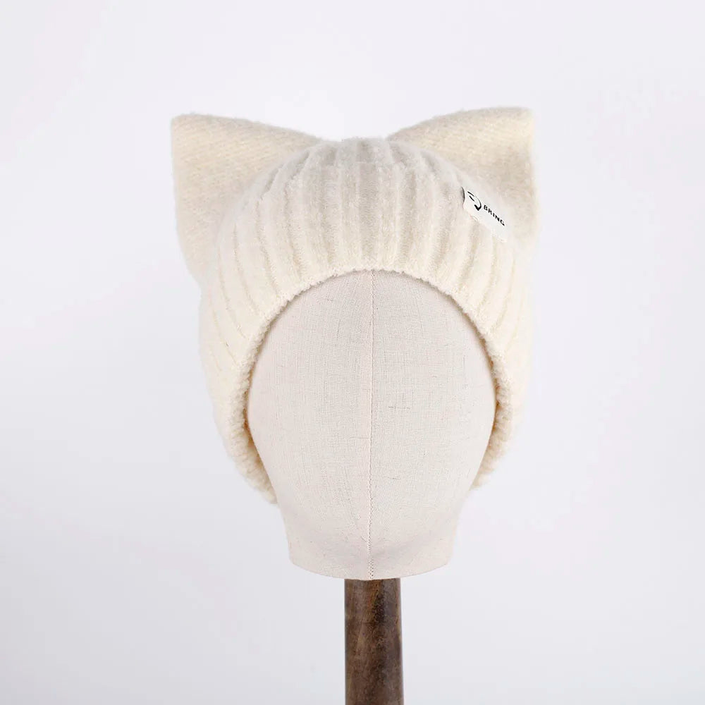 Whimsy Rabbit Ear Balaclava in White