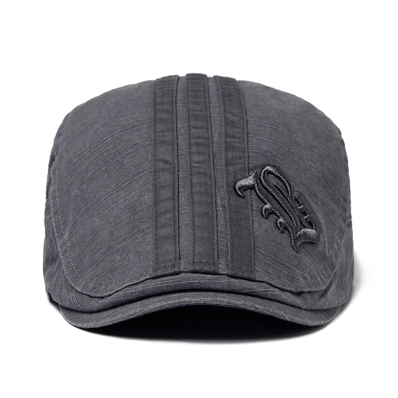 Embroidered Cotton Ivy Cap | Classic Gentleman's Flat Cap | Urban Caps NZ