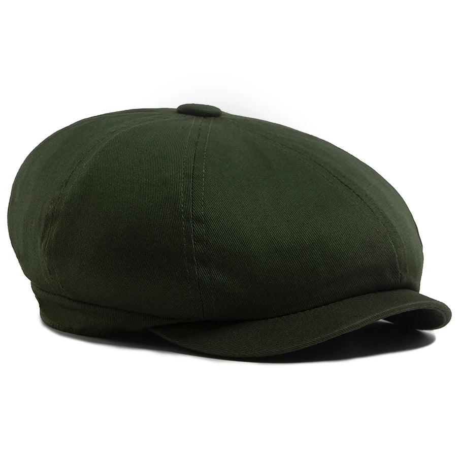 Soft Top Cotton Newsboy Cap | Gentleman's Octagonal Cap | Urban Caps NZ