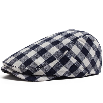 Vintage Plaid Ivy Cap | Traditional Country Flat Cap | Urban Caps NZ