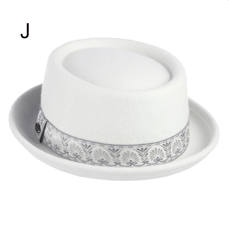 Paris Noir Wool Felt Pork Pie Hat | Urban Caps