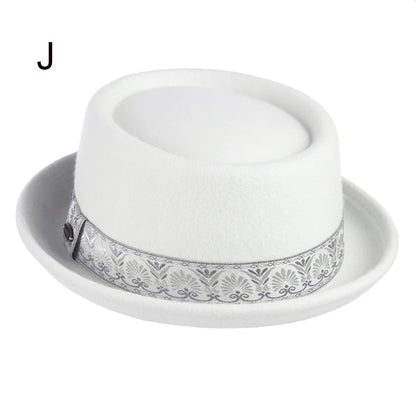 Paris Noir Wool Felt Pork Pie Hat | Urban Caps