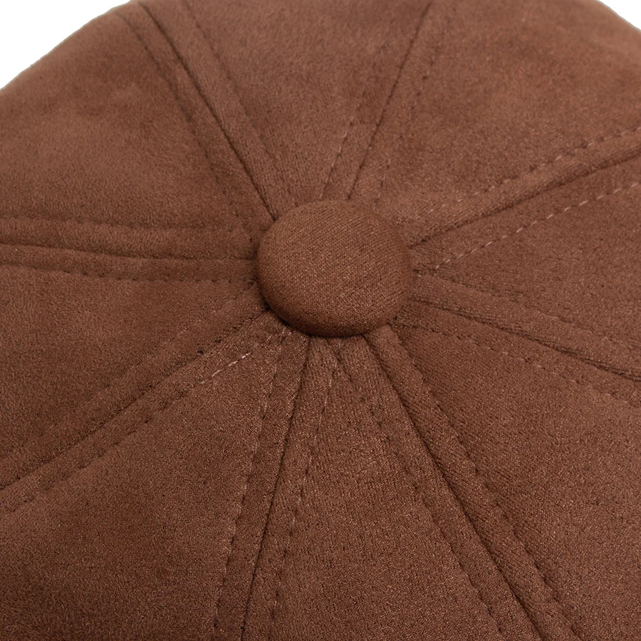 Suede Newsboy Cap | Retro British Gentleman's Cap | Urban Caps NZ