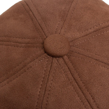 Suede Newsboy Cap | Retro British Gentleman's Cap | Urban Caps NZ