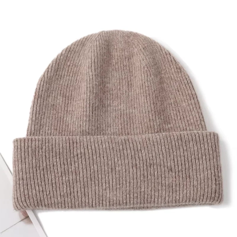The Cortina | Women's 100% Pure Cashmere Knitted Beanie | Urban Caps NZ