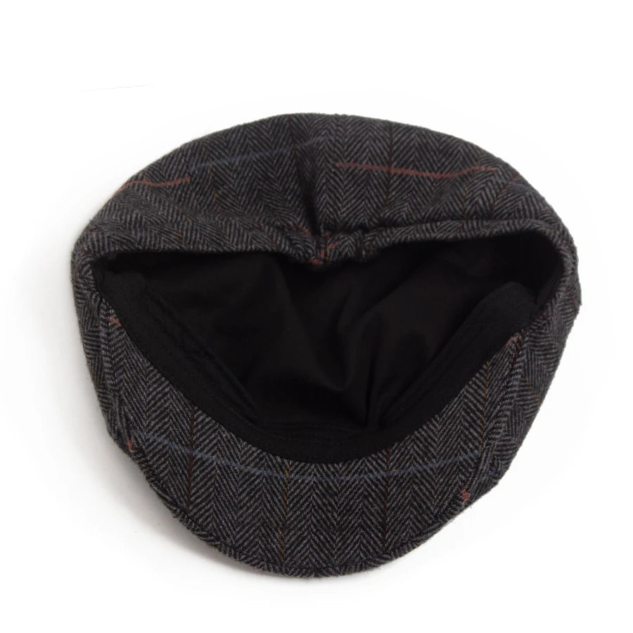 Herringbone Wool Newsboy Cap | British Heritage Cap | Urban Caps NZ