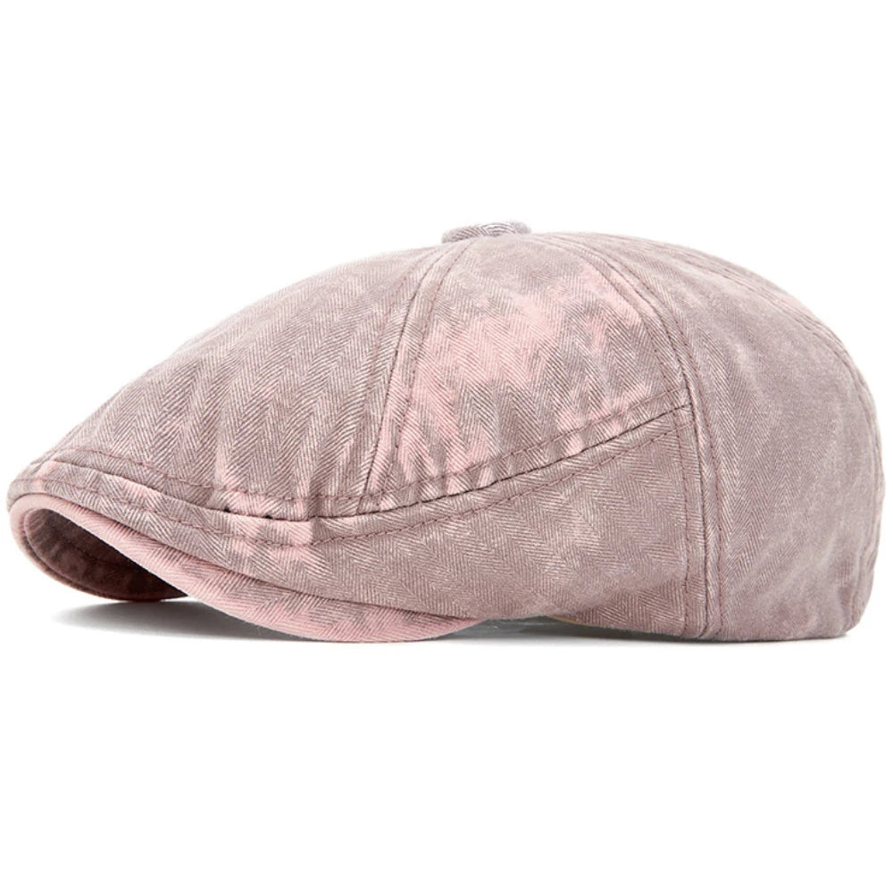 Cambridge Octagonal Artist Beret in Pink
