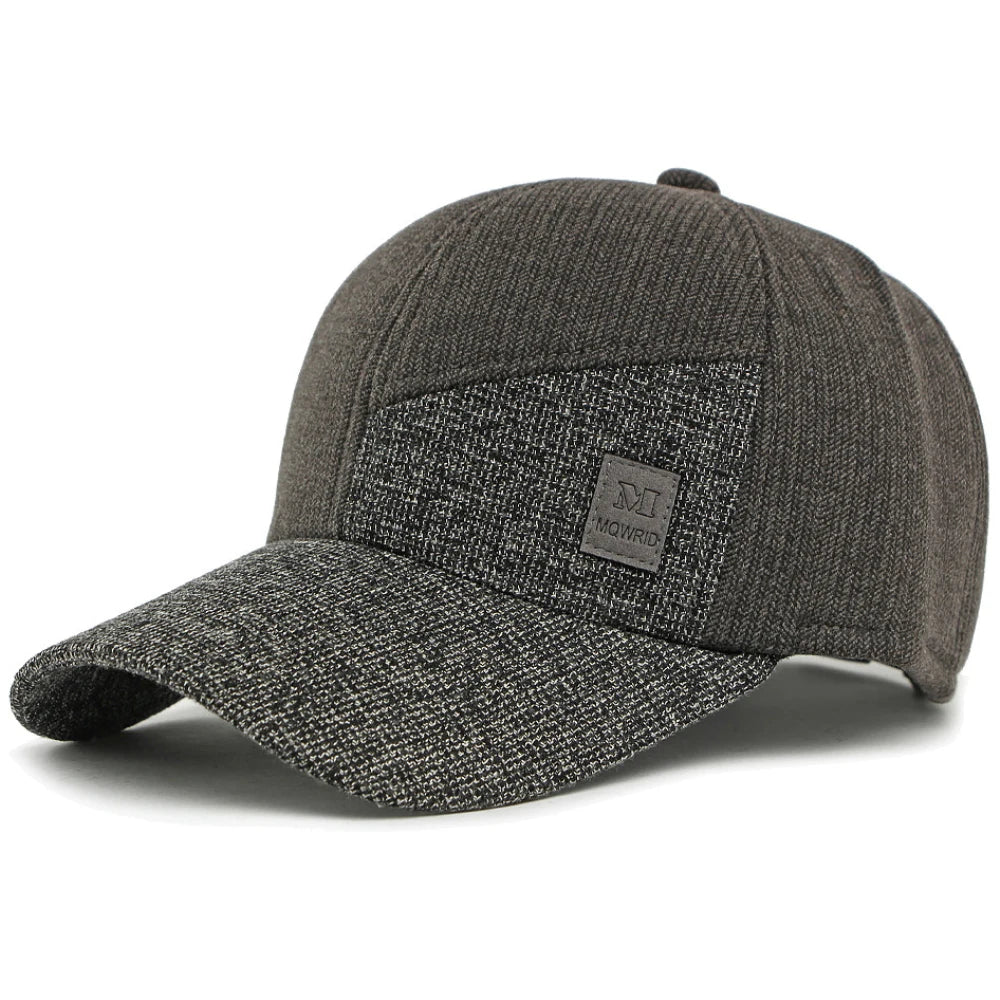 Fulham Fleece-Lined Baseball Cap in Gray