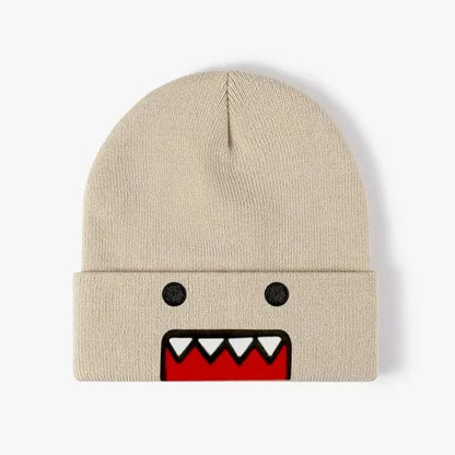 The Domo | Cartoon Character Embroidered Knitted Beanie | Urban Caps NZ
