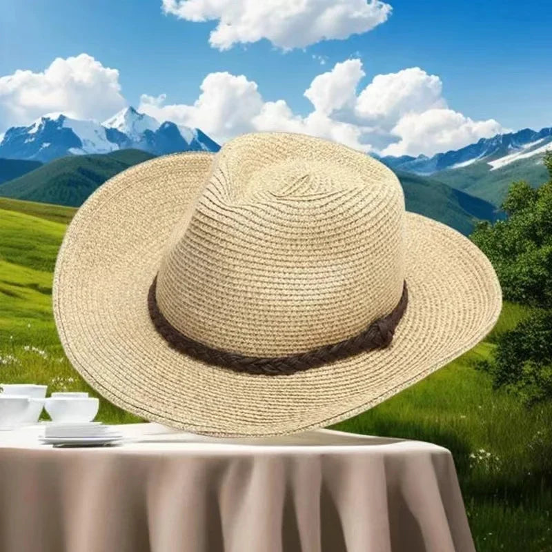 Savannah Foldable Panama Hat in Beige