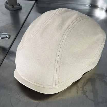 Torino XL Cotton Flat Cap – Extra Large Newsboy Cap for Men & Women (55–65cm)