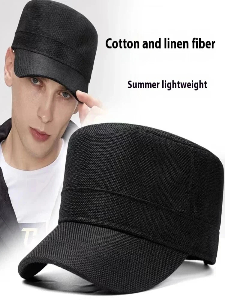 Wexford Big & Tall Linen Flat Cap