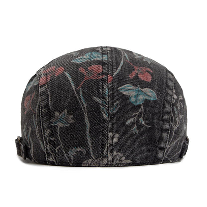 Floral Print Ivy Cap | Country Garden Flat Cap | Urban Caps NZ