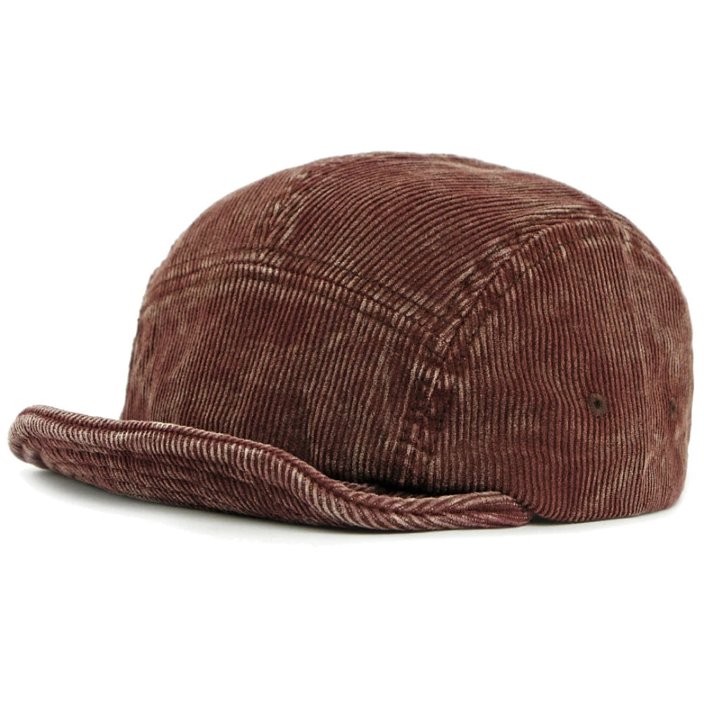 Battersea Corduroy Soft-Top Cap in Red Coffee