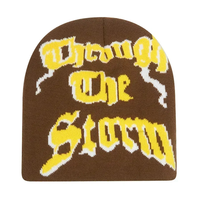The Skullcap | Y2K Letter Knitted Hip Hop Beanie | Urban Caps NZ