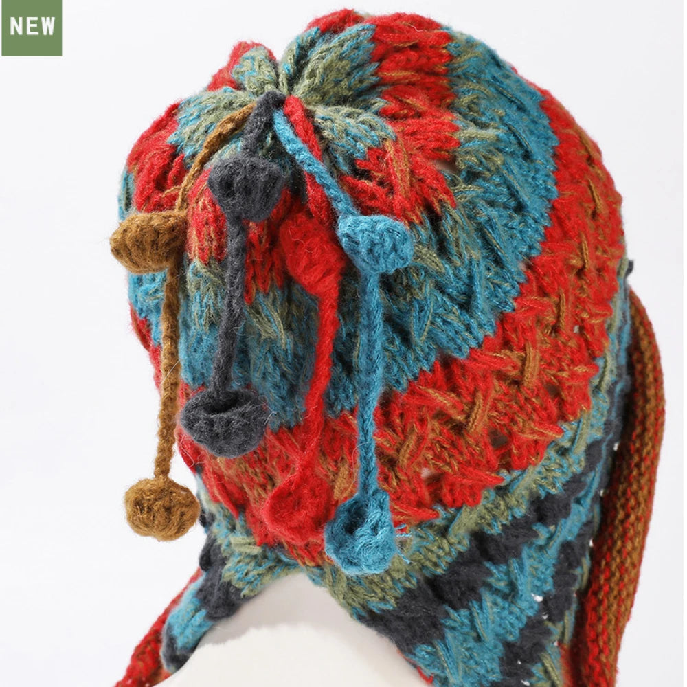 Skipton Colourful Patchwork Beanie