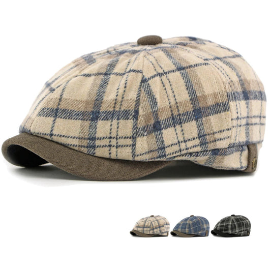 Bilbao Plaid Artist Beret