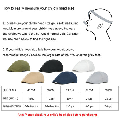 The Wee Cairn | Kids 100% Cotton Ivy Newsboy Cap | Urban Caps NZ
