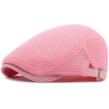 Godalming Mesh Breathable Beret in Pink