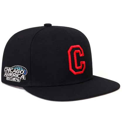 The Chicago | City Embroidery Cotton Snapback Cap | Urban Caps NZ