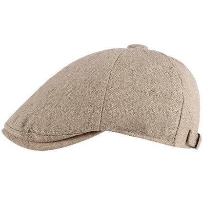 Hastings Octagonal Retro Beret in Khaki