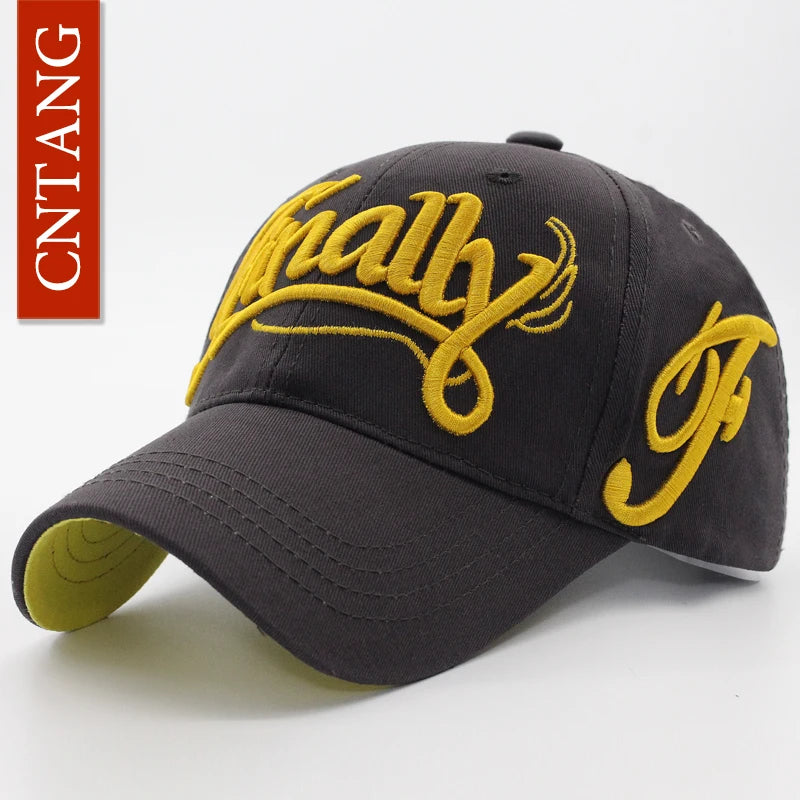 Big Letter Embroidered Baseball Cap | Casual Sports Cap | Urban Caps NZ