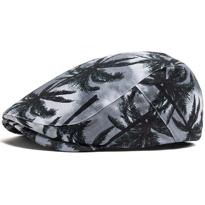 Print Cotton Ivy Cap | Riviera Summer Flat Cap | Urban Caps NZ