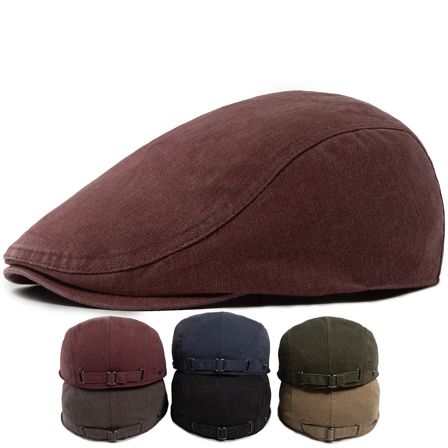 Washed Cotton Ivy Cap | Versatile Country Flat Hat | Urban Caps NZ