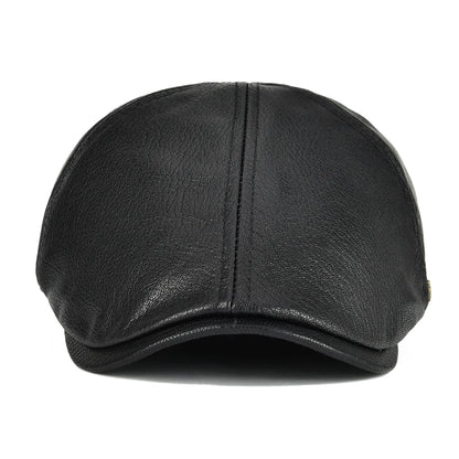 The Brompton | Men's Premium Leather Ivy Flat Cap | Urban Caps NZ