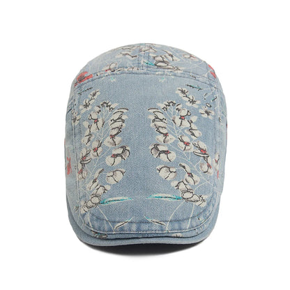 Floral Print Ivy Cap | Country Garden Flat Cap | Urban Caps NZ