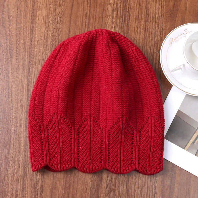 The Glencoe | 100% Wool Wavy Edge Knitted Winter Beanie | Urban Caps NZ