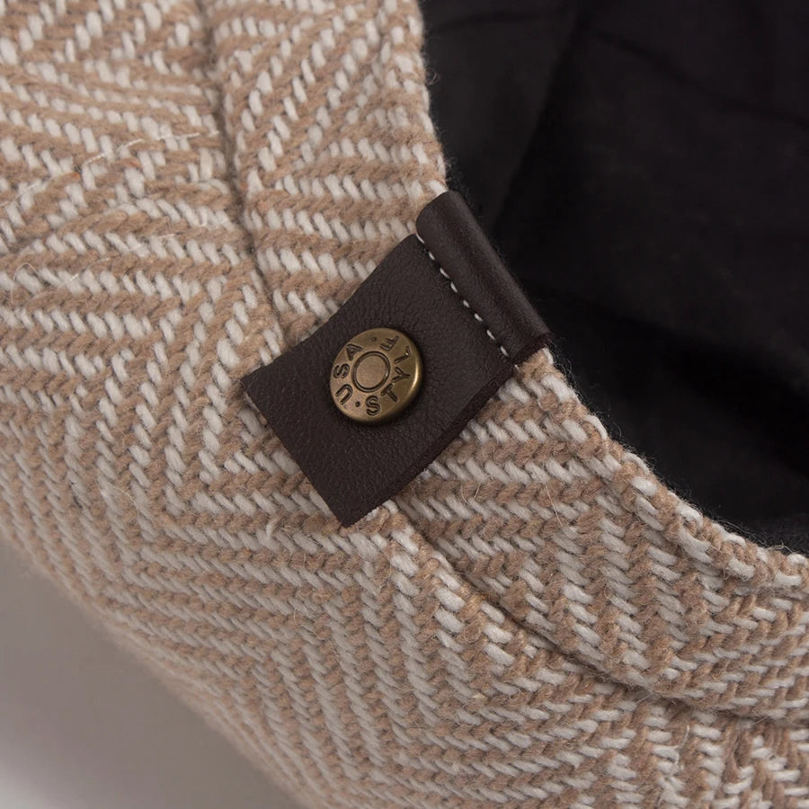 Retro Herringbone Newsboy Cap | Warm British Cap | Urban Caps NZ