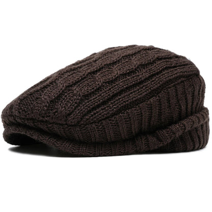 Appleby Knitted Earflap Beret in Coffee