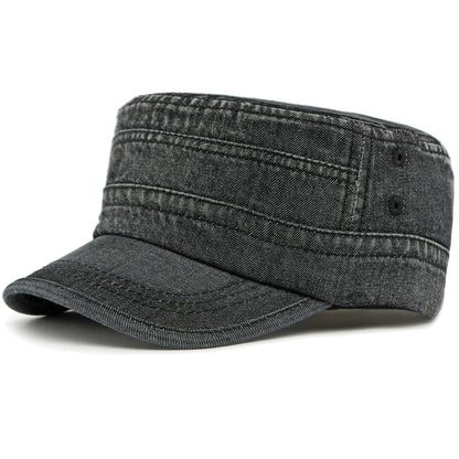 Peckham Denim Baseball Cap in Black