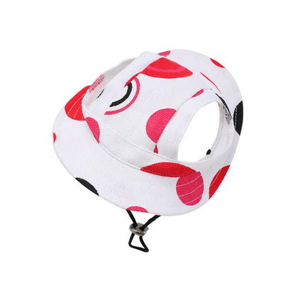 Dog baseball cap shown in six colours including navy and light green