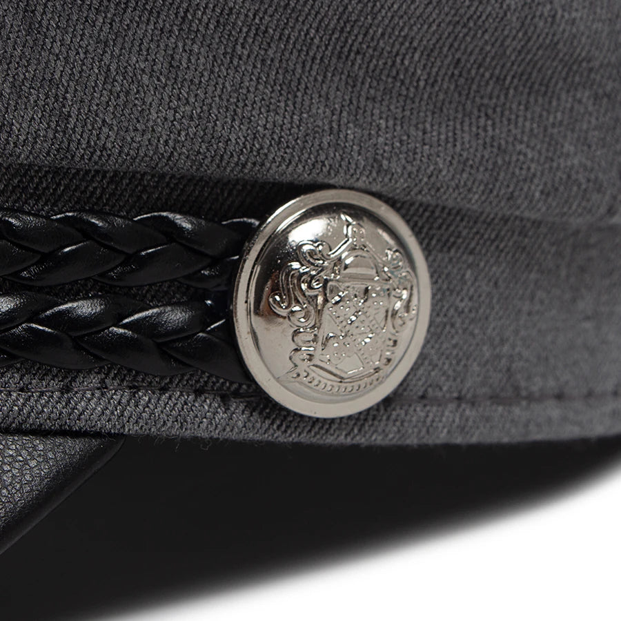 PU Leather Brim Ivy Cap | Luxury Soft Cloth Flat Cap | Urban Caps NZ