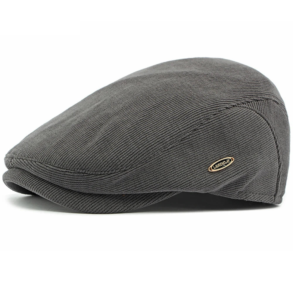 Exeter Knitted Artist Beret in Grey
