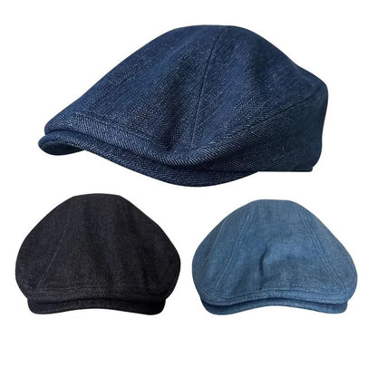 Sunderland Big-Fit Denim Newsboy Cap