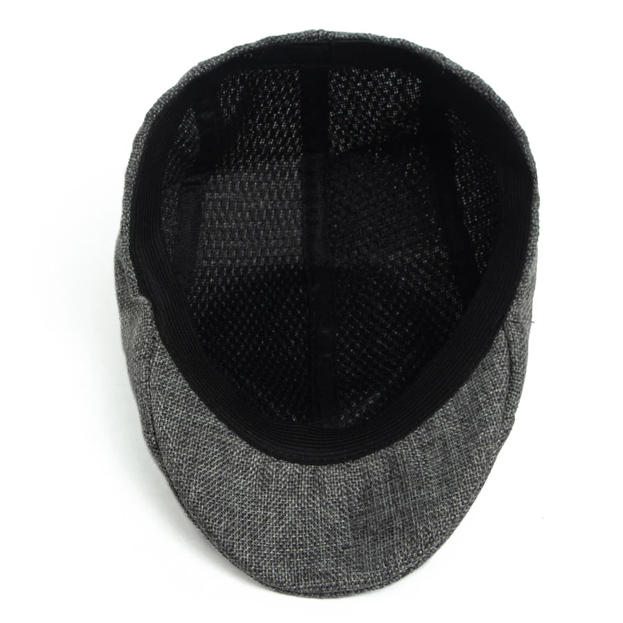 Breathable Linen Ivy Cap | Heritage Driving Flat Cap | Urban Caps NZ