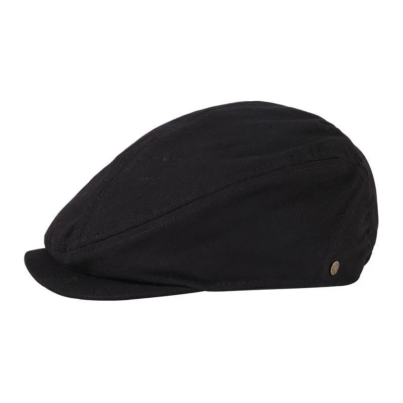 Torino XL Cotton Flat Cap – Extra Large Newsboy Cap for Men & Women (55–65cm)