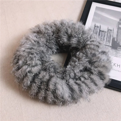 Plush Rabbit Fur Headband | Winter Warm Hairband | Urban Caps NZ